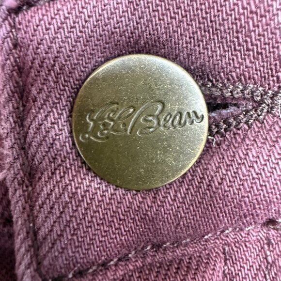 EUC Women's L.L. BEAN‎ Plum Straight Leg Midrise Jeans | Size 12 - Picture 3 of 8